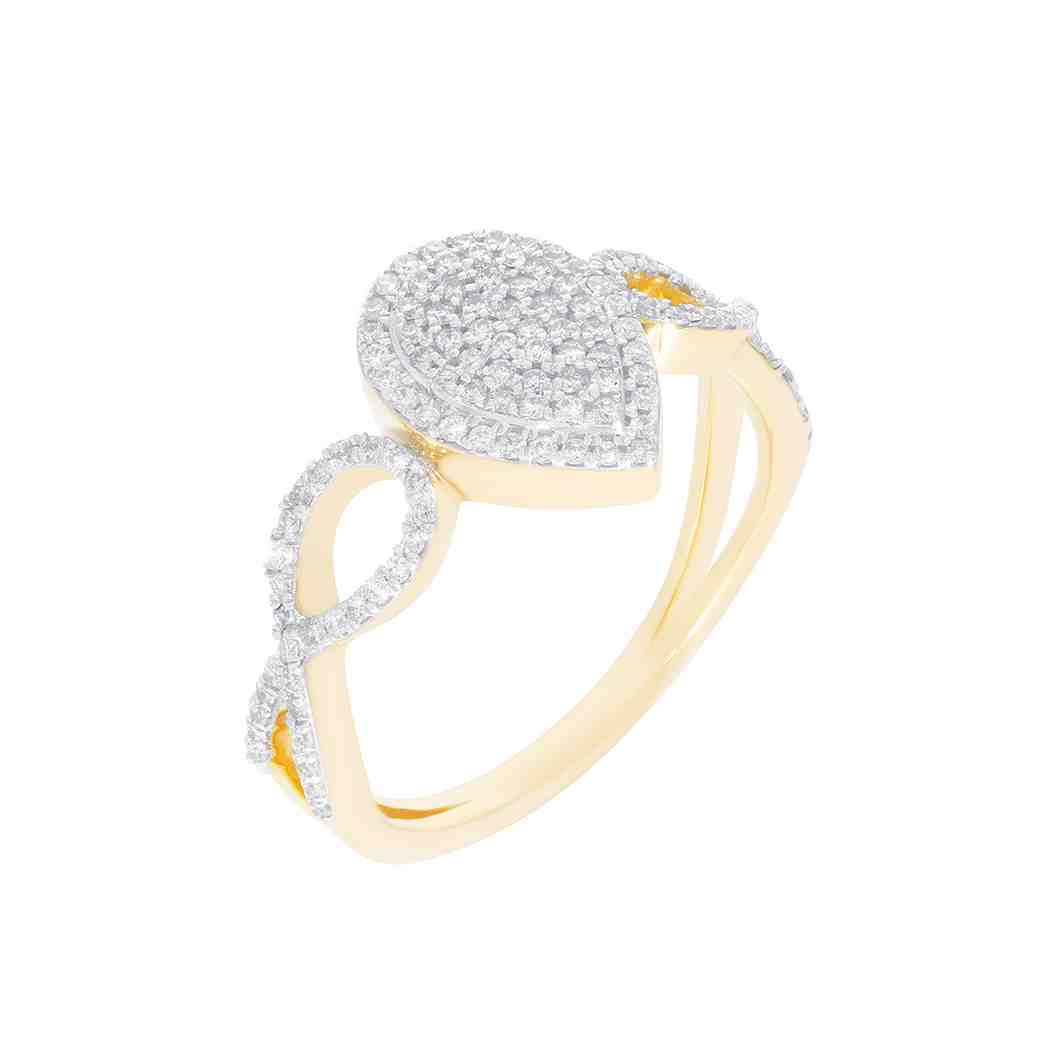 Teardrop Diamond Cluster Ring LR11838A